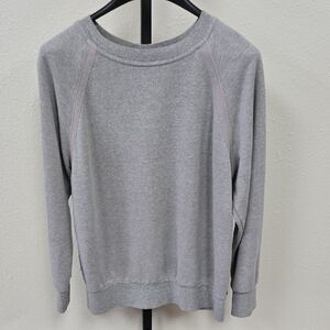 Prana Light Gray Women's Crew Neck Sweater